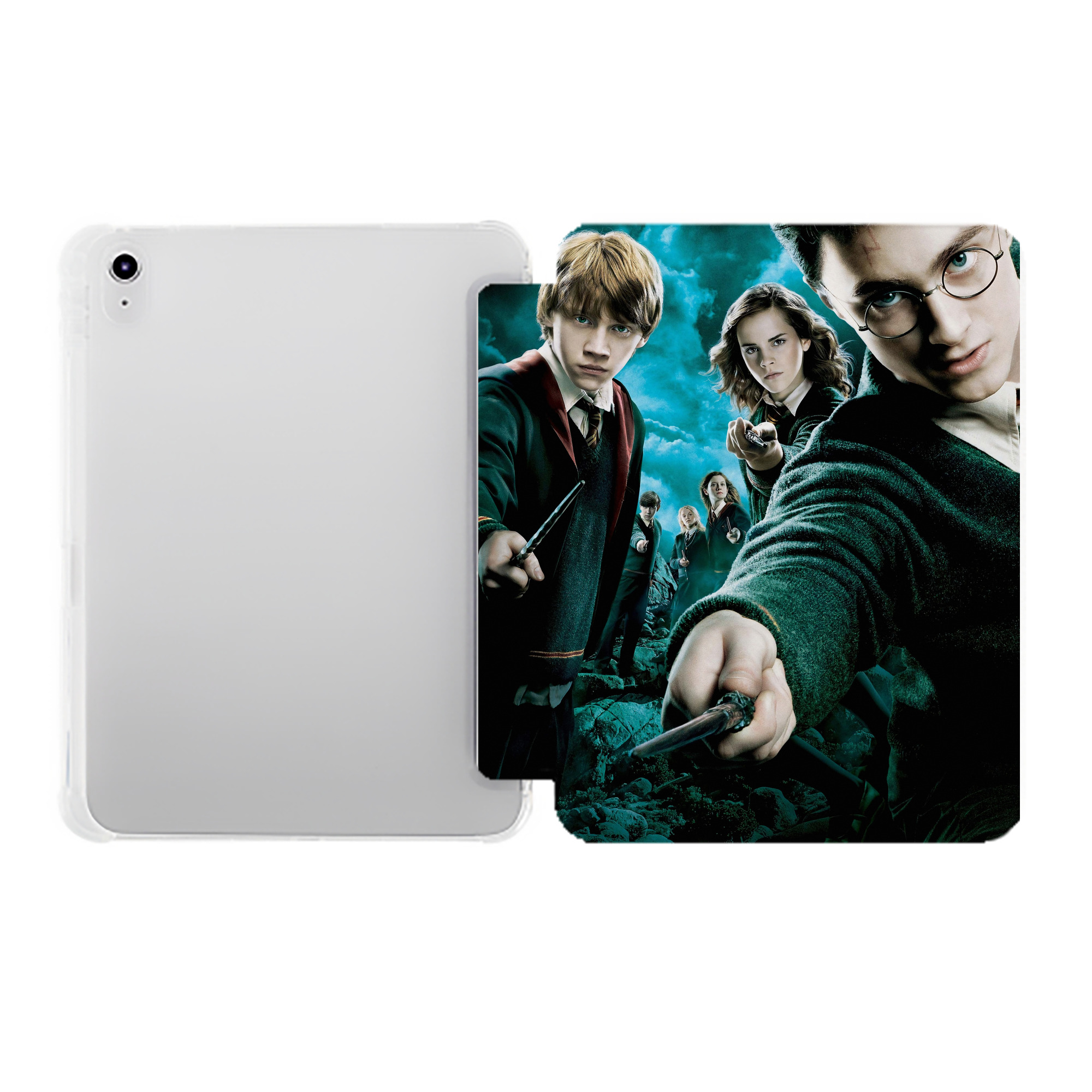 （画像用） Harry Potter ハリー・ポッターシリーズ IPad ケース ペン収納付き 三つ折りスタンド PUレザー×シリコン 対応機種9.5/10.5/10.9インチ